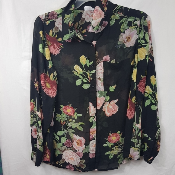 Liz Claiborne Tops - Liz Claiborne Woman Semi Sheer Buttondown Blouse